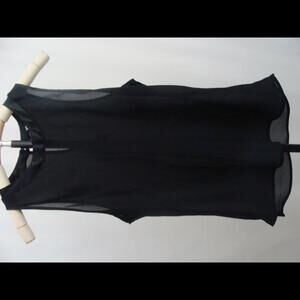 Sheer Black Sleeveless Top
